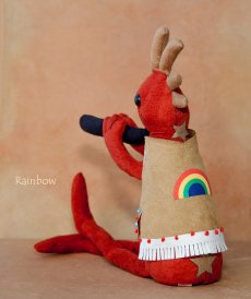 画像2: ココペリ ぬいぐるみ 人形 ココペリドール レインボー Mサイズ/Kokopelli Doll Rainbow (2)