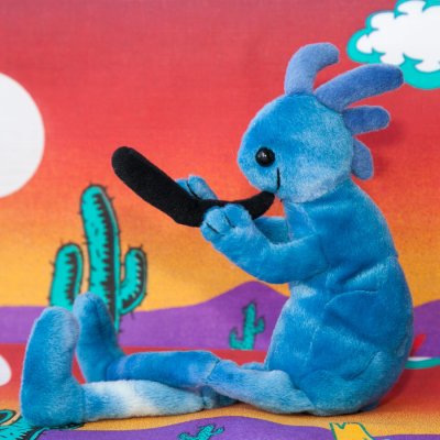 画像1: ココペリ ドール（ブルー）/Kokopelli Bean Doll(Blue)