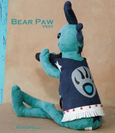 画像2: ココペリ ぬいぐるみ 人形 ココペリドール ベアパウ Mサイズ/Kokopelli Doll Bear Paw (2)