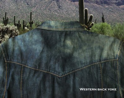画像3: スカリー ウエスタン デニム シャツ（長袖/デニム）/Scully Long Sleeve Western Shirt(Men's)