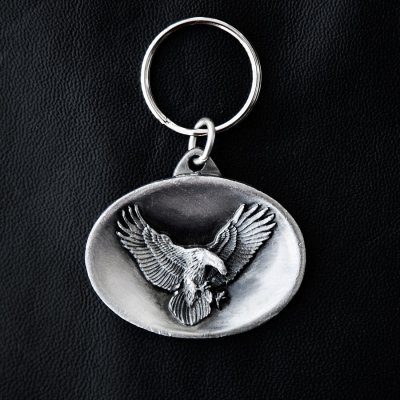 画像1: アメリカンイーグル オーバル キーリング/American Eagle Key Ring