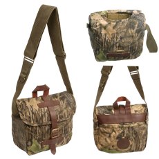 画像2: フィールド ショルダーバッグ（カモ）/Mossy Oak Break-Up Waxed Cotton Camo Small Field Bag (2)