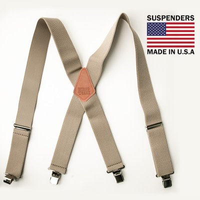 画像1: サスペンダー クリップ式（タン）/M&F Western Products Clip Suspenders(N8510008 Tan)