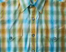画像2: パンハンドルスリム ブルックス＆ダン コレクション ウエスタンシャツ・ターコイズ（長袖）/Brooks&Dunn By Panhandle Slim Long Sleeve Western Shirt(Turquoise) (2)
