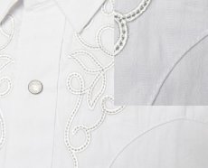 画像2: パンハンドルスリム 刺繍 ヨーク ウエスタン シャツ（長袖・ホワイト）/Panhandle Slim Long Sleeve Western Shirt (2)