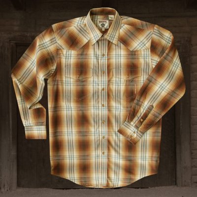 画像1: レジストル ウエスタン シャツ・ランチ シャツ（ブラウン）/Resistol Western Shirt(Brown)