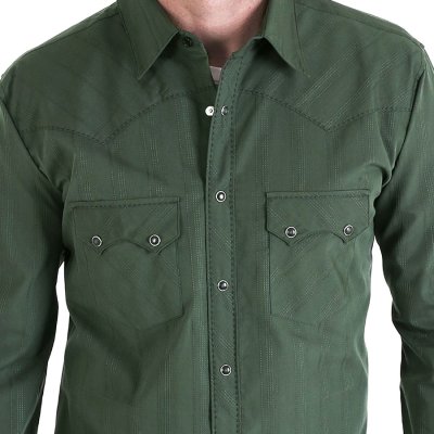 画像2: ラングラー 20X ウエスタン シャツ（パイン・長袖）/Wrangler 20X Collection Long Sleeve Western Shirt(Pine)