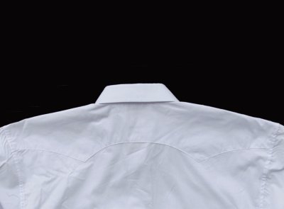 画像3: パンハンドルスリム 刺繍 ウエスタンシャツ（ホワイト ブラック/長袖）大きいサイズ L（身幅約64cm）/Panhandle Slim Long Sleeve Western Shirt