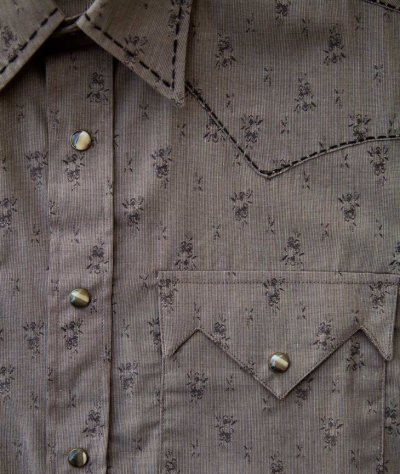 画像2: パンハンドルスリム ブルックス＆ダン コレクション ウエスタンシャツ・ブラウン（長袖）大きいサイズ M,L,XL/Brooks&Dunn By Panhandle Slim Long Sleeve Western Shirt(Brown)