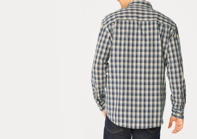 画像3: ペンドルトン 長袖 シャツ フィッテッド インディゴブループラッド/Pendleton Long Sleeve Shirt(Indigo Blue Plaid)