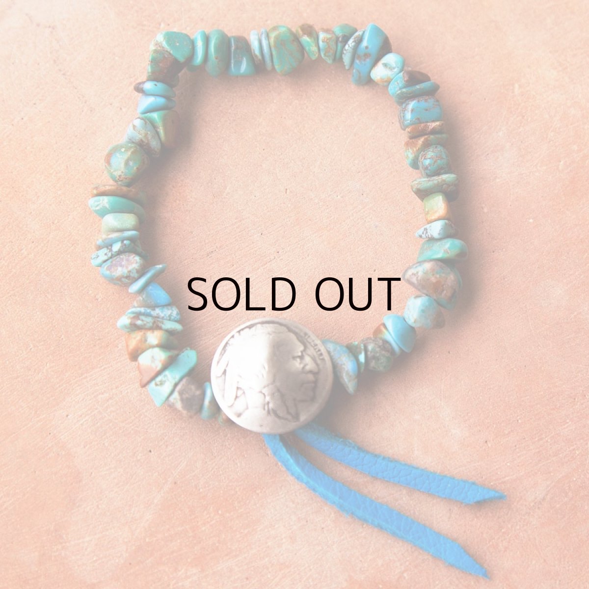 画像3: ターコイズ インディアン ブレスレット/Turquoise Bracelet  (3)