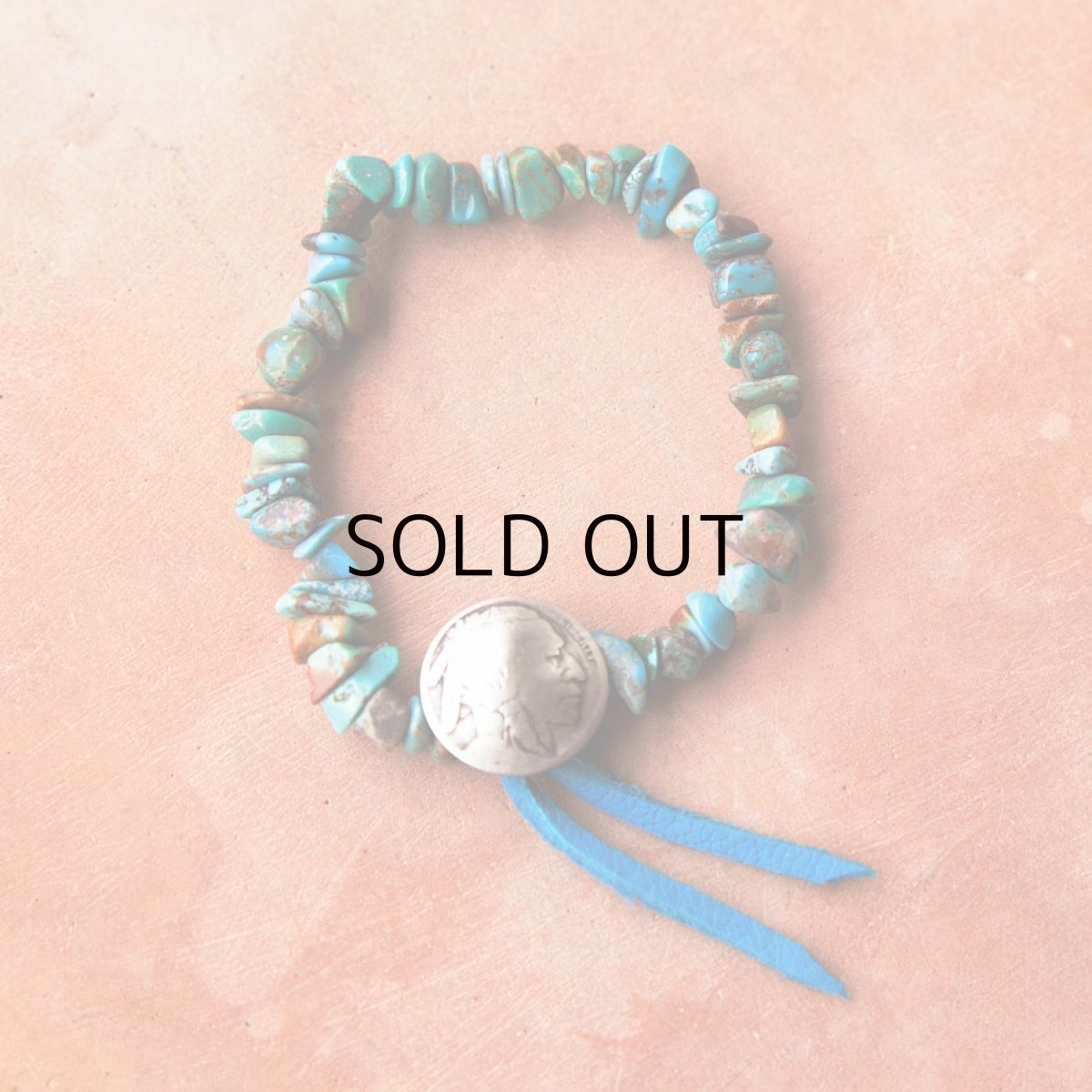 画像4: ターコイズ インディアン ブレスレット/Turquoise Bracelet  (4)