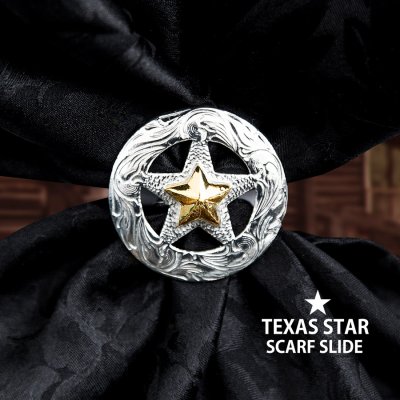 画像1: スカーフ スライド スカーフ留め 大判スカーフ ワイルドラグ用（テキサススター）/Scarf Slide Texas Star