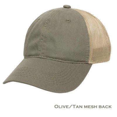 画像1: オリーブxタンメッシュバック キャップ/Cap(Olive/Tan mesh back)