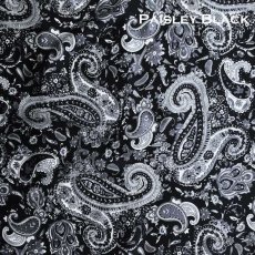 画像1: カウボーイ 大判スカーフ ワイルドラグ ペイズリー ブラック/100% Silk Wild Rags(Paisley/Black) (1)