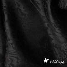 画像1: ワイルドラグ（カウボーイ大判スカーフ）ブラック/100% Silk Wild Rags(Black) (1)