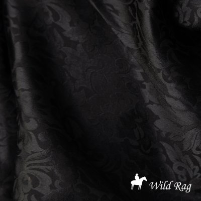画像1: ワイルドラグ（カウボーイ大判スカーフ）ブラック/100% Silk Wild Rags(Black)