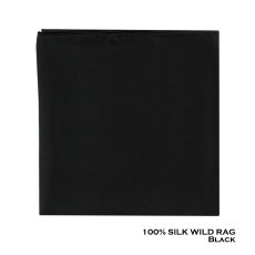 画像3: ワイルドラグ（カウボーイ大判スカーフ）ソリッド ブラック/100% Silk Wild Rags(Solid Black) (3)