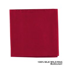 画像3: ワイルドラグ（カウボーイ大判スカーフ）ソリッド バーガンディー/100% Silk Wild Rags(Solid Burgundy) (3)