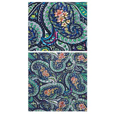 画像2: カウボーイ スカーフ ワイルドラグ スクロールフローラルマルチ（21"x21"）/100% Silk Wild Rags(Bright Scroll Floral Multi)