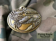 画像2: ノコナ ベルト バックル フライング イーグル（アンティークゴールド）/Nocona Belt Buckle Flying Eagle(Antique Gold) (2)