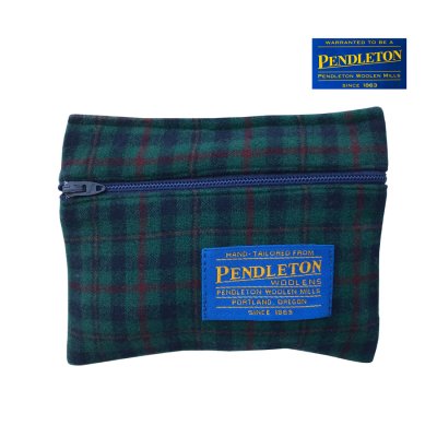 画像1: ペンドルトン スモール ジップ ポーチ・小物入れ（グリーン・ネイビー・レッド タータン）/Pendleton Small Keeper(Green/Navy/Red Tartan)