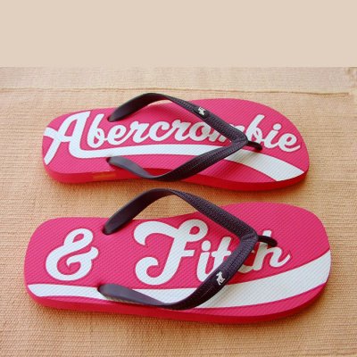 画像1: アバクロンビー＆フィッチ ビーチサンダル ピンク/ロゴ（メンズ）/Abercrombie&Fitch Flip Flop Pink/Logo(Mens)