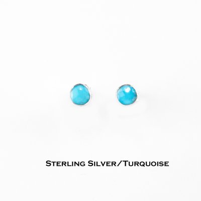 画像1: ターコイズ ピアス/Sterling Silver Turquoise Pierce