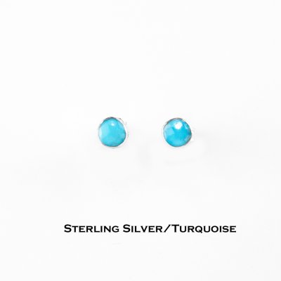 画像1: ターコイズ ピアス/Sterling Silver Turquoise Earrings