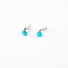 画像2: ターコイズ ピアス/Sterling Silver Turquoise Earrings (2)