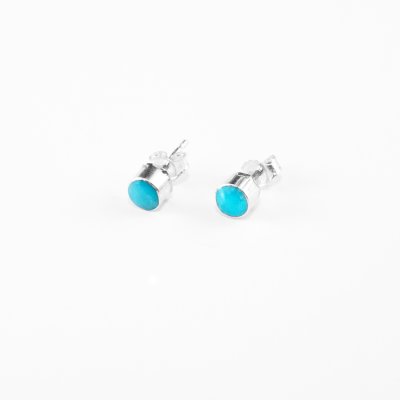 画像2: ターコイズ ピアス/Sterling Silver Turquoise Earrings