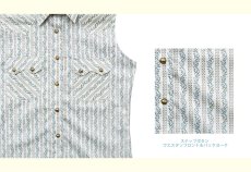 画像2: パンハンドルスリム ウエスタン シャツ フラワー ストライプ ノースリーブ S/Panhandle Slim Western Shirt(Sleeveless/Women's) (2)