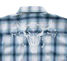 画像3: ウォールズ ウエスタン シャツ ブルーチェック（長袖）/Walls Long Sleeve Western Shirt(Women's)  (3)