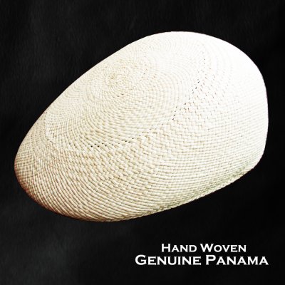 画像1: ブルハイド ハンドウーブン パナマ ストロー キャップ 大きいサイズ（ナチュラル）/Bullhide Genuine Panama Straw Hat