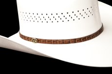 画像2: アラモハット ウエスタン ストローハット（ナチュラル・ホースヘッド ハットバンド）58cm〜59cm/Alamo Hat Western Straw Hat(Natural) (2)