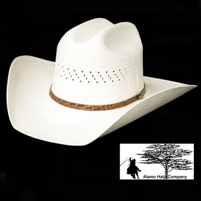 画像1: アラモハット ウエスタン ストローハット ホースヘッド ハットバンド（ナチュラル）58cm〜59cm/Alamo Hat Western Straw Hat(Natural)