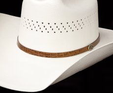 画像2: アラモハット カウボーイ ストローハット（ナチュラル・ホースヘッド ハットバンド）58cm〜59cm/Alamo Hat Western Straw Hat(Natural) (2)