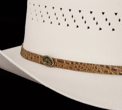 画像2: アラモハット ウエスタン ストローハット ホースヘッド ハットバンド（ナチュラル）58cm〜59cm/Alamo Hat Western Straw Hat(Natural)