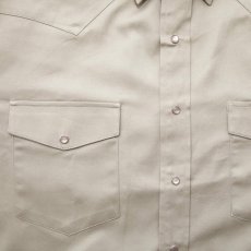 画像2: パンハンドルスリム ウエスタンシャツ トープ無地（長袖）/Panhandle Slim Long Sleeve Sold Snap Western Work Shirt(Taupe) (2)