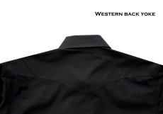 画像3: パンハンドルスリム ウエスタンシャツ ブラック無地（長袖）身幅約56cm/Panhandle Slim Long Sleeve Western Shirt (3)
