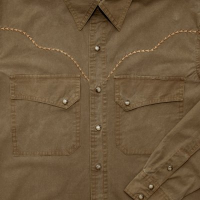画像2: ウォッシュド フィールド シャツ（タバコブラウン）XS（身幅56cm）L（身幅62cm）/Kakadu Washed Field Shirt(Tobacco)