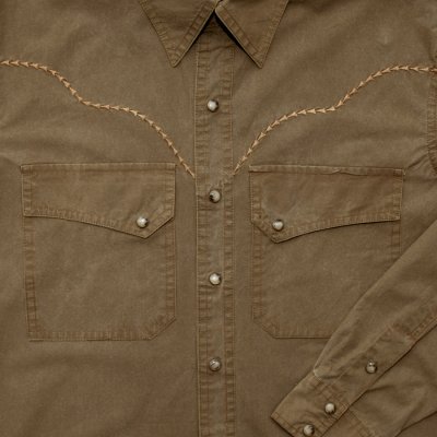 画像2: ウォッシュド フィールド シャツ（タバコブラウン）XS（身幅約56cm）/Kakadu Washed Field Shirt(Tobacco)