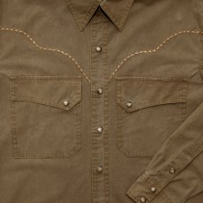 画像2: ウォッシュド フィールド シャツ（タバコブラウン）XS（身幅約56cm）/Kakadu Washed Field Shirt(Tobacco) (2)