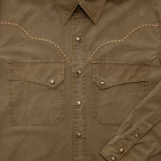 画像2: ウォッシュド フィールド シャツ（タバコブラウン）XS（身幅56cm）L（身幅62cm）/Kakadu Washed Field Shirt(Tobacco) (2)