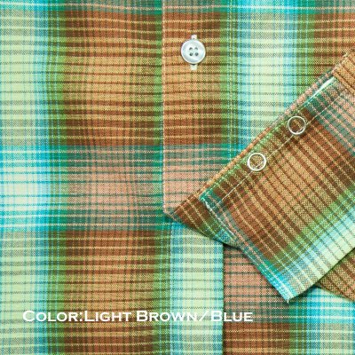 画像3: カブー アウトドア シャツ・バラードシャツ キー＆IDポケット付き（長袖）S（ブラウン・ターコイズ/ライトブラウン・ブルー）/Kavu Ballard Shirt(Brown/Turquoise Light Brown/Blue)