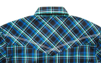 画像3: ラングラー 20X 半袖 刺繍 ウエスタンシャツ ブルー・グリーンS/Wrangler 20X Short Sleeve  Western Shirt