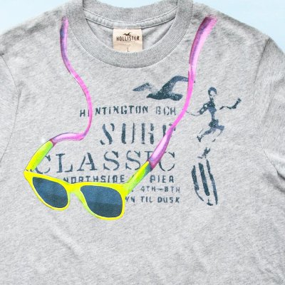 画像2: ホリスター 半袖 Tシャツ ハンティントン ビーチ サーフ サングラス（グレー）L/Hollister Short Sleeve T-Shirt HUNTINTON BEACH(Gray)