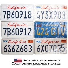画像1: アメリカ ナンバープレート カリフォルニア ライセンスプレート/United States of America California license plates (1)