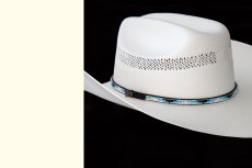 画像2: ベイリー 15X ストロー ハット（ビーズハットバンド・アイボリー）大きいサイズ（63〜65cm）もあり/Bailey Straw Hat(Ivory) (2)