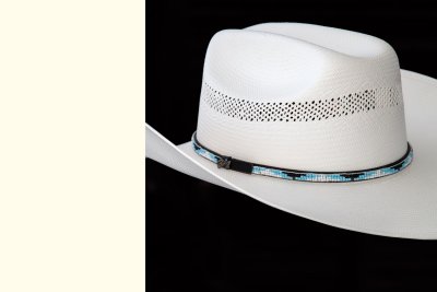 画像2: ベイリー 15X ストロー ハット（ビーズハットバンド・アイボリー）大きいサイズ（63〜65cm）もあり/Bailey Straw Hat(Ivory)